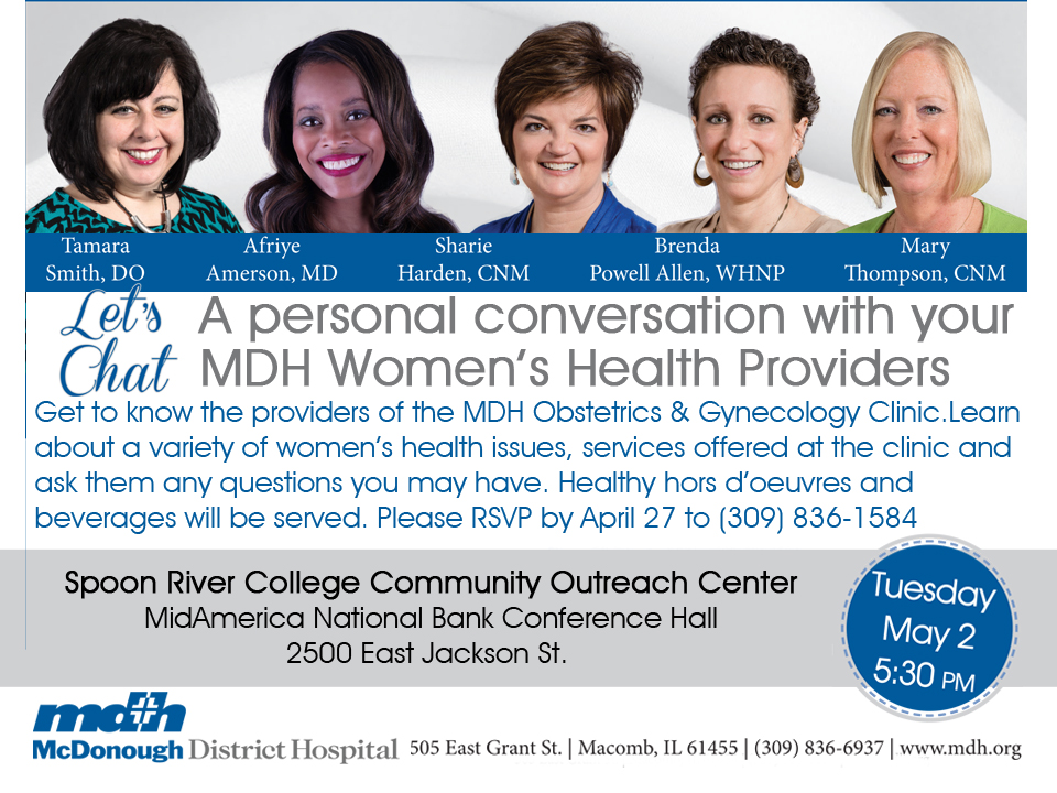 MDH Women’s Health: A personal conversation with your Providers